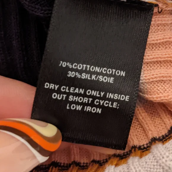 Lafayette 148 Striped Silk Blend Top Size Medium - Picture 6 of 8